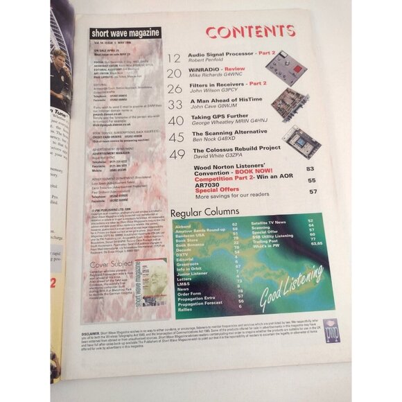 Short Wave Magazine May 1996 Colossus Rebuild Project WW2 Computer Amateur Radio - Picture 2 of 8